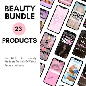 Beauty Bundle- Beauty Digital Products- Lash Business - Makeup- Microblading- PLR Products- MRR- Digital Guide