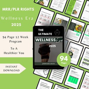 Ultimate Fat Loss Guide, Canva Nutrition Template, Done for You eBook Template, 12-Week Fat Loss Workout Plan, PLR Fitness Program Template