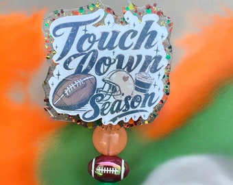 Touch Down Season Badge Reel, Pumpkin Spice Badge Reel, Pumpkin Spice Everything, Football Badge Reel, Fall Badge Reel, Nurse Badge Reel