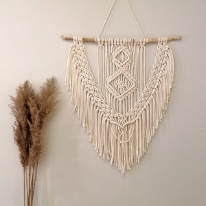 Large macrame wall hanging COCA, macrame boho, modern macrame wallhanging, macrame wall, living room, bedroom wall decoration