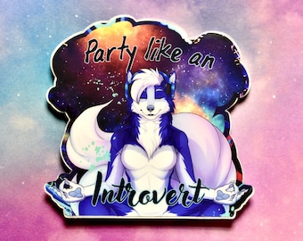 Party Like an Introvert Sticker
