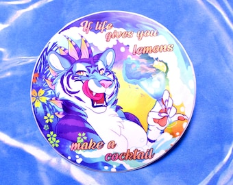 Lemon Cocktail Sticker