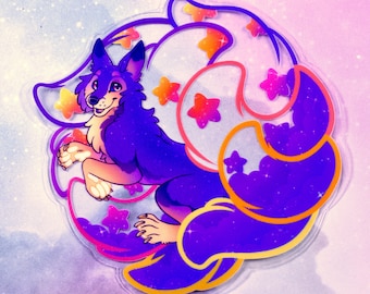 Twilight Kitsune Sticker