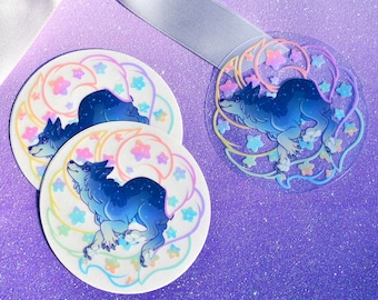 Galaxy Kitsune Sticker