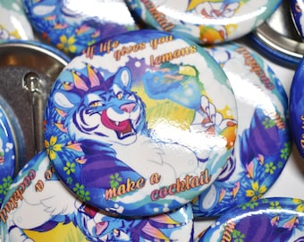 Lemon Cocktail Button