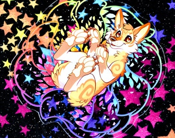 Solar Kitsune Sticker