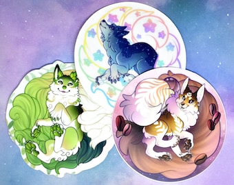 Kitsune Sticker Set