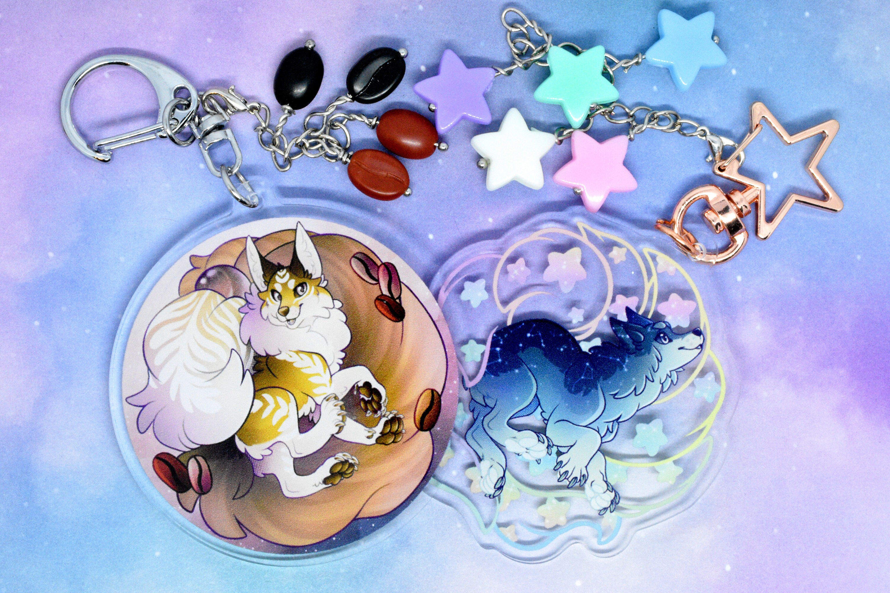 Kitsune Charm Set - Etsy