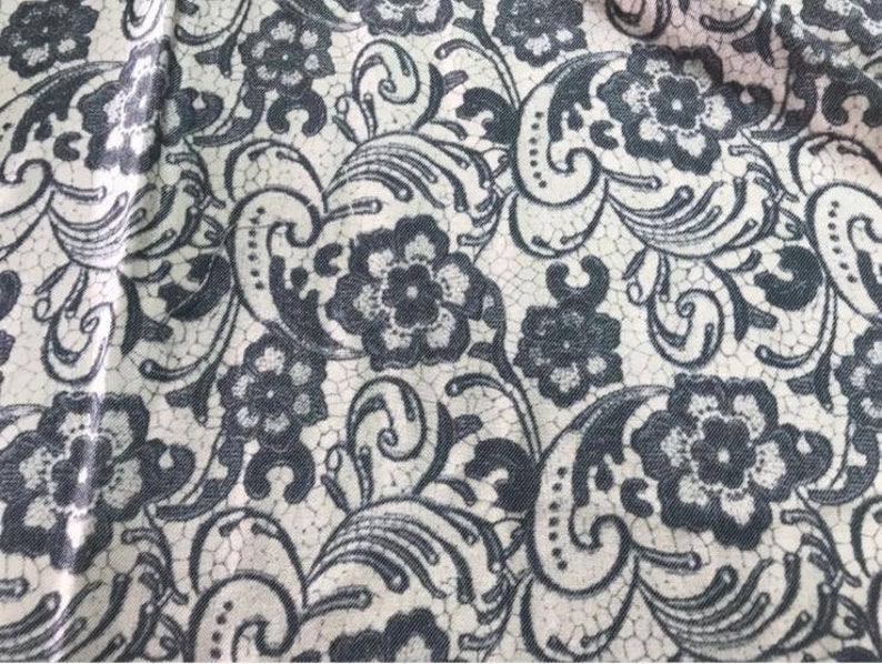 lace print fabric