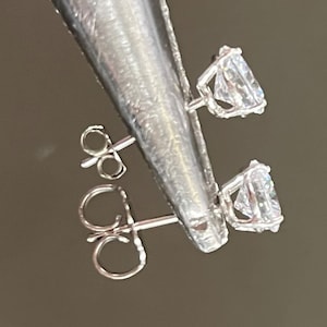 Diamond Stud Earring Backings 14k White/Yellow Gold