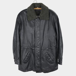 90s J.Crew ブラック レザージャケット M シングル 90s J.Crew ブラック レザージャケット M シングル