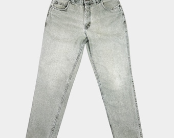 Vintage INC Jeans 36x32 Stonewashed Green Tint 90s Denim Pants • International Concepts Gray Distressed Straight Leg Unisex Pants