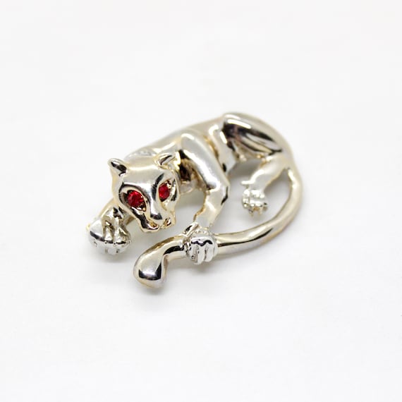 Vintage 80s Panther Brooch Pin - Choose Your Quan… - image 2