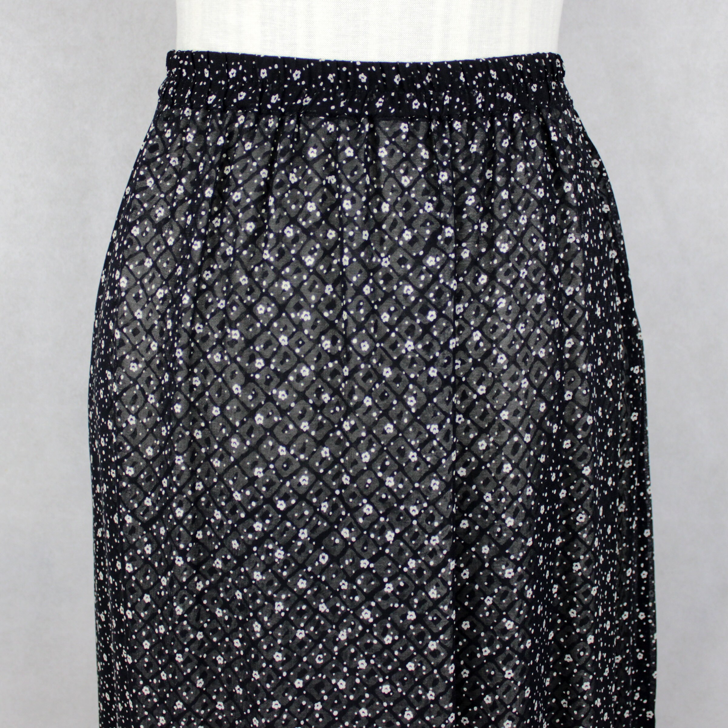 Vintage Asymmetrical Silk Overlay 2-Piece Skirt Set /// | Etsy