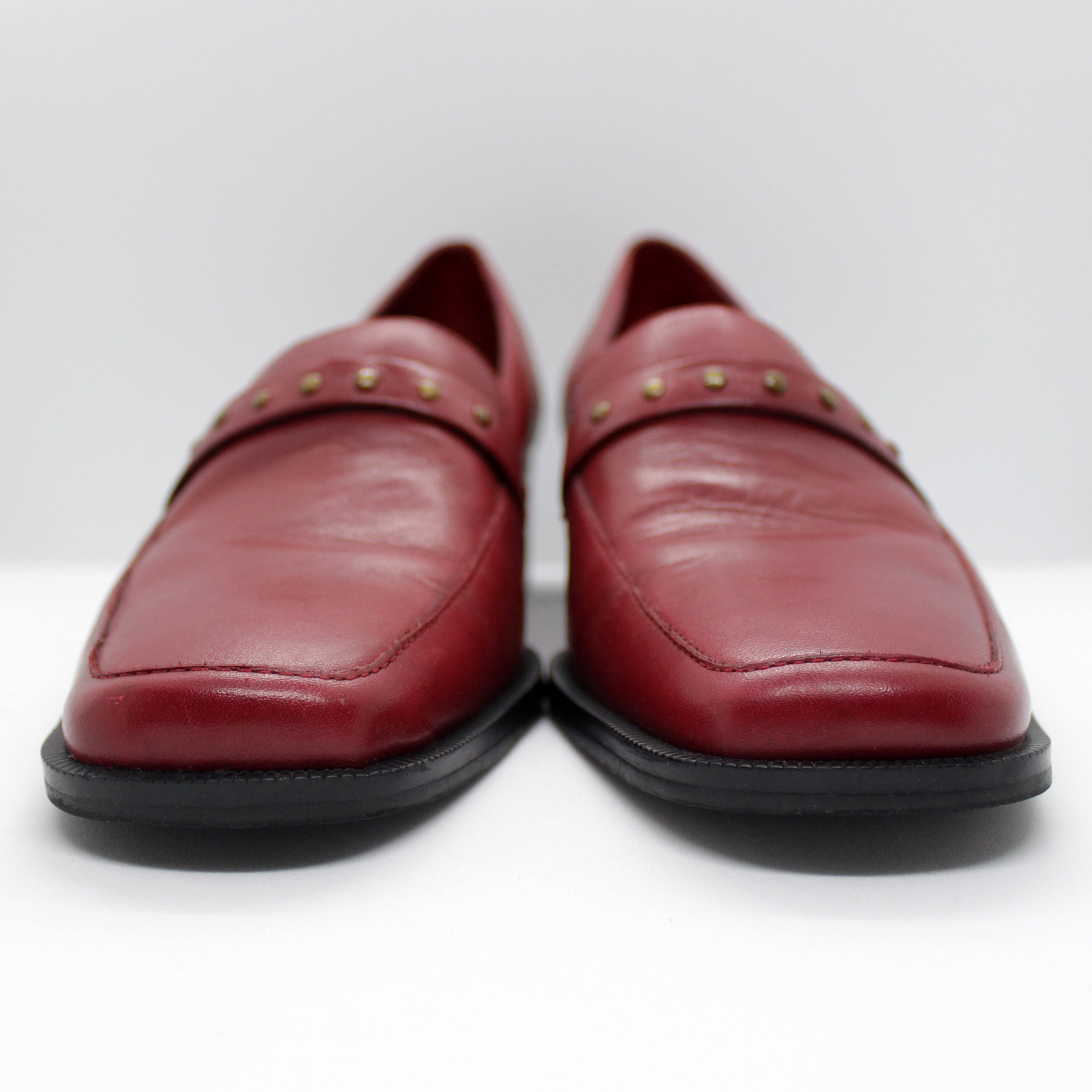 Vintage 80s Worthington Studded Leather Loafers /// Retro | Etsy
