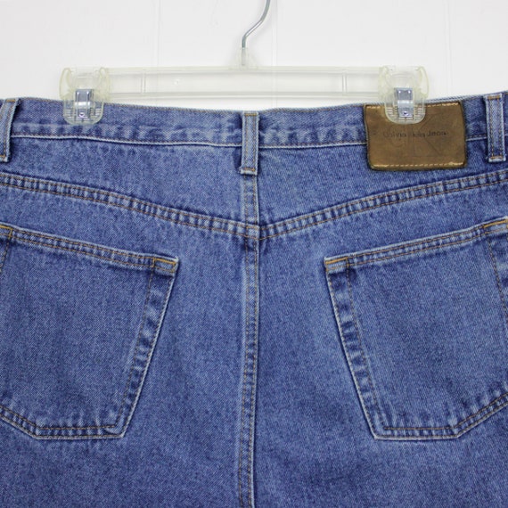 Vintage 90s Calvin Klein Denim Shorts Size 34  //… - image 6