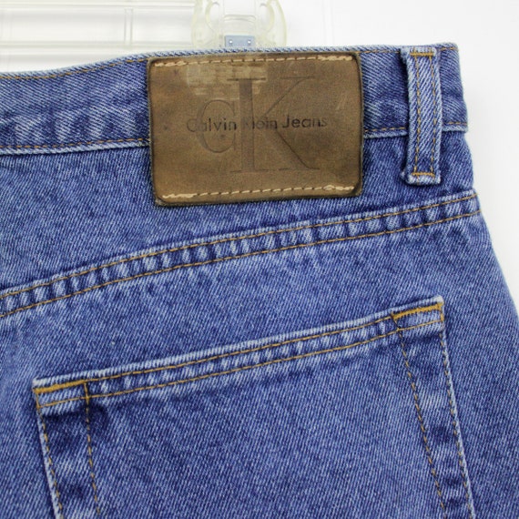 Vintage 90s Calvin Klein Denim Shorts Size 34  //… - image 7