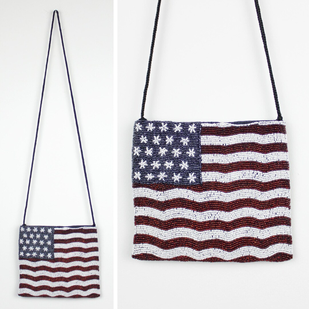 thumbnail image 2 of USA American Flag Crossbody Purse – Patriotic Western Handbag With CCW Pocket 2 of 5