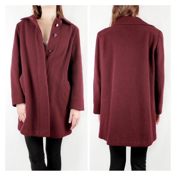 Vintage 60s / 70s Minimalist Peacoat * w/ pockets