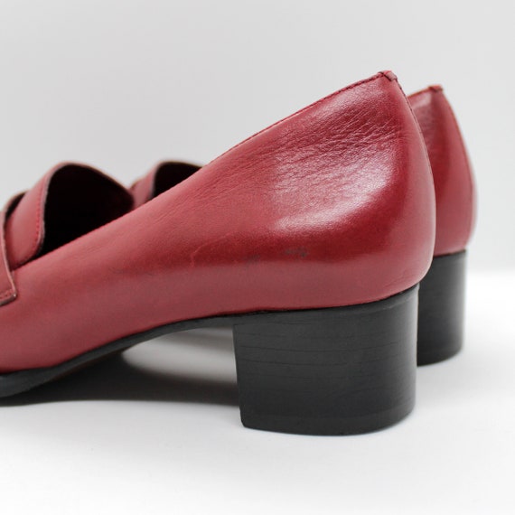 Vintage 80s Worthington Studded Leather Loafers -… - image 7