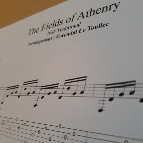 The Fields of Athenry - Guitar arrangement in DADGAD tuning