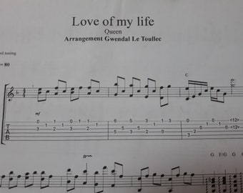 Love of my life - Classical guitar arrangement