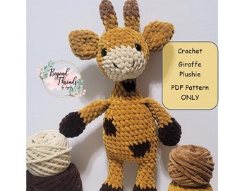 Crochet Giraffe Plushie Pattern. Giraffe Pattern. Giraffe amigurumi. Giraffe Plushie pattern.