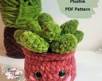 Crochet Succulent PDF pattern. Succulent pattern. Plant crochet pattern.