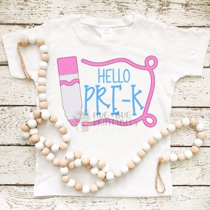 Marker Frame Pink Faux Applique Digital File JPG PNG