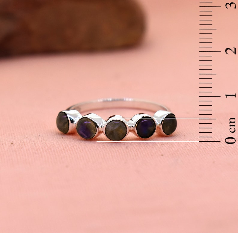 Statement Rings Labradorite sterling silver handmade ring Gemstone Jewelry anniversary Gift Christmas Ring gift for her dainty jewelry