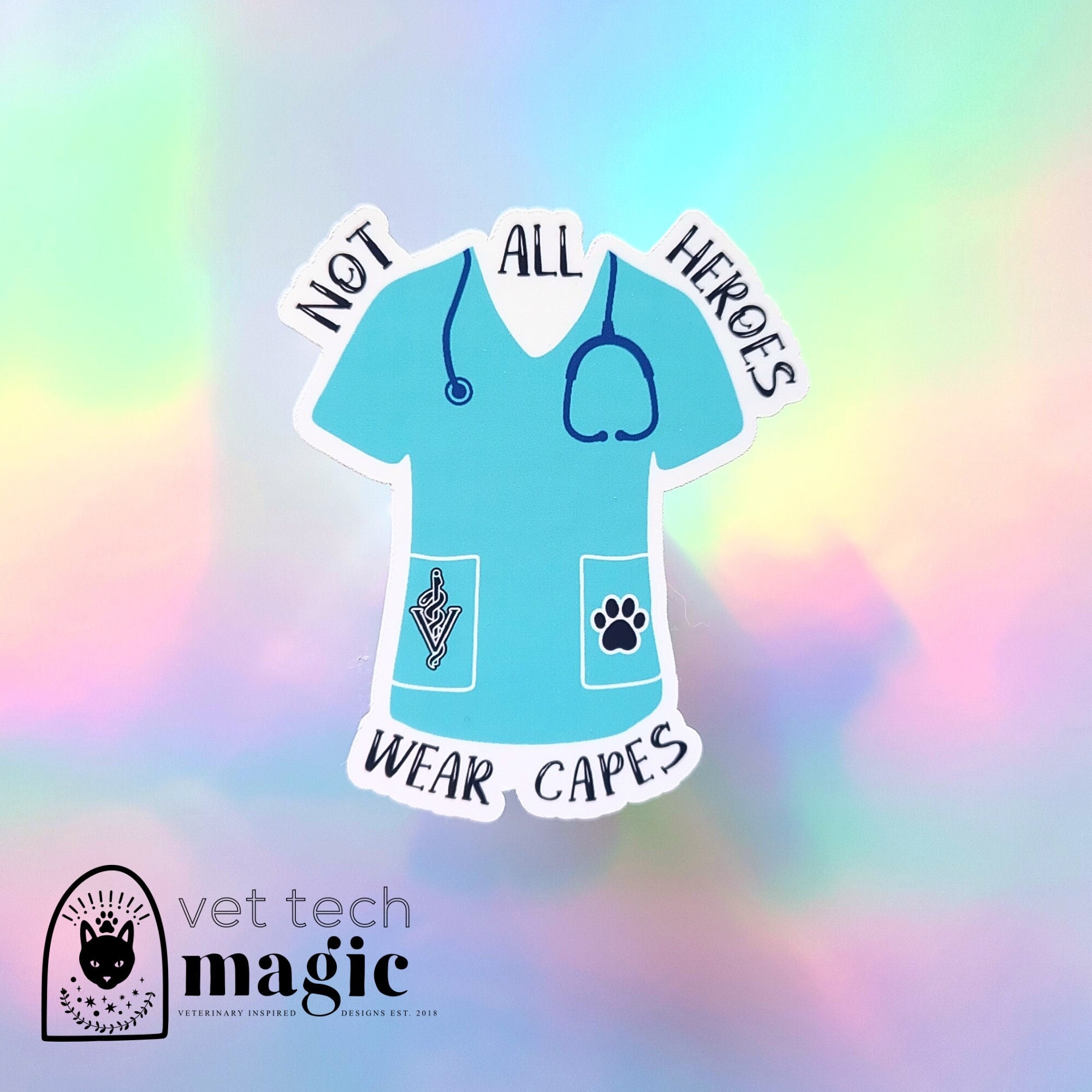 Veterinary Humor Sticker Veterinary Technician Vet Nurse Vet Etsy