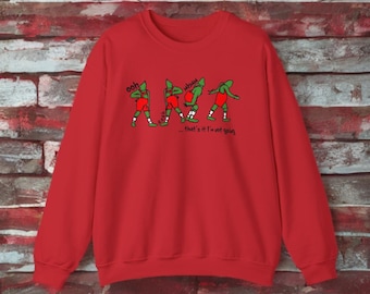 Jultröja, vintertröja, jultröja, rolig julklapp, mysig vintertopp, det är allt, jag går inte med tröja