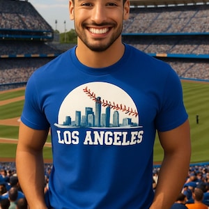Los Angeles Baseball T-Shirt - Unisex Dodger Fan Tee - LA Baseball Gifts - Southern California Sports Apparel