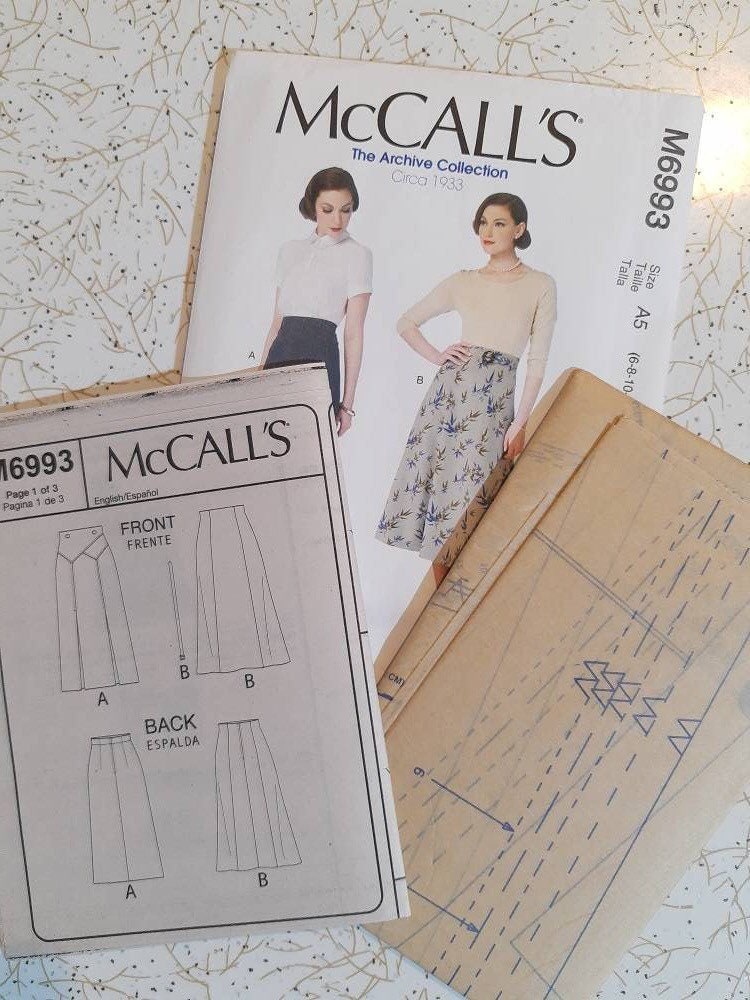 1930s Skirt Pattern From Mccalls the Archive Collection 1933 - Etsy