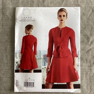 CHADO Ralph Rucci for Vogue American Designer Patterns 1317 Size 8-16 or 16-24 O.O.P