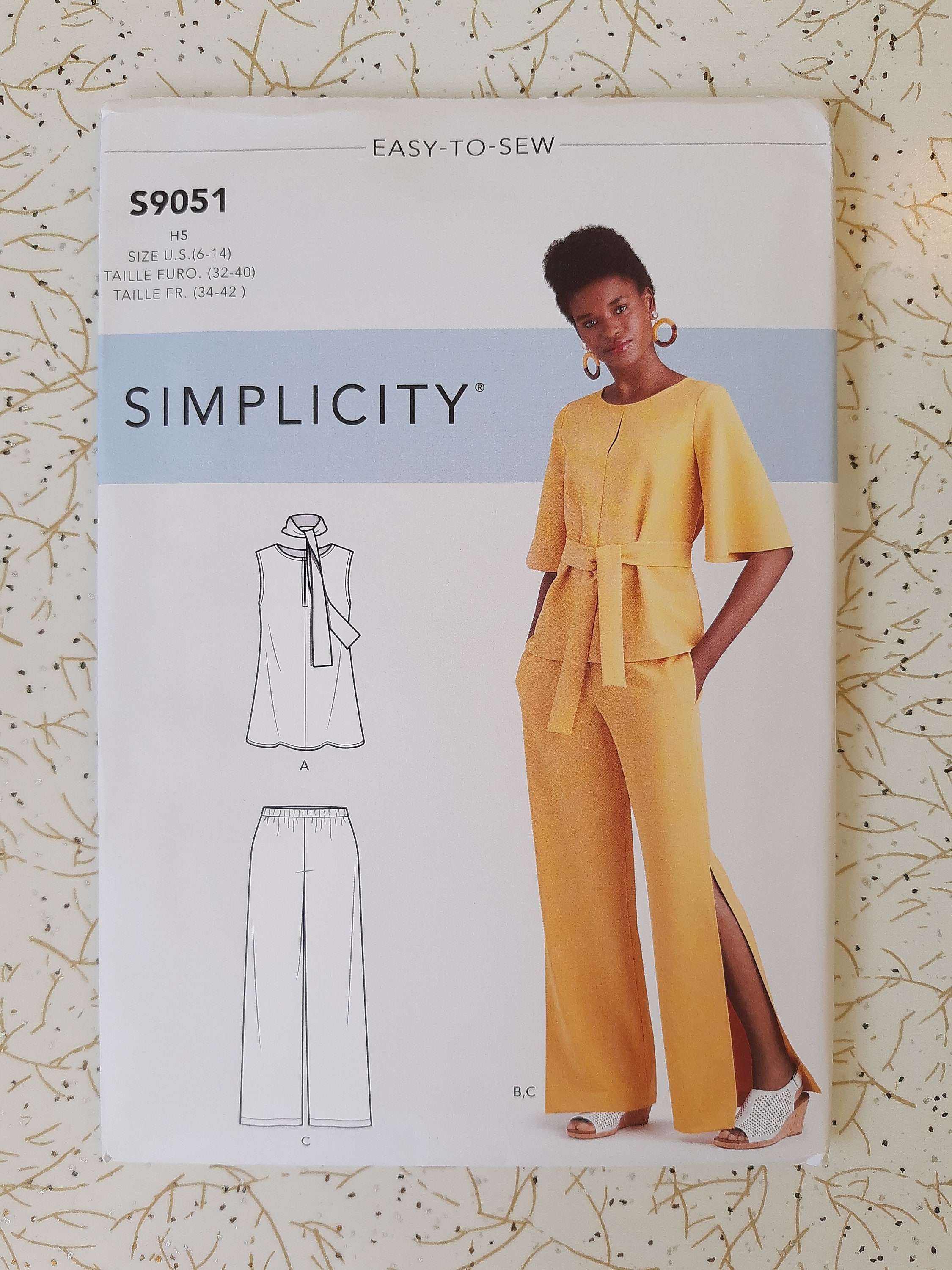 Simplicity Easy Minimalist Suit Pattern 9051 New Release Top Etsy