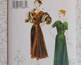 Patron De Couture Vogue 1959 - Manteau & Robe B31 (1414) Par Mec Laroche - Gabarit Pièces Non Découpé - Neuf Vintage