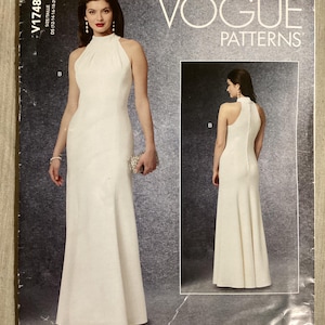 Vogue Princess Seam Mermaid Dress Pattern 1748 - All Sizes