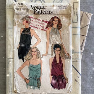 Vogue Aftontoppar 7245 - Original Vintage 1970-tal