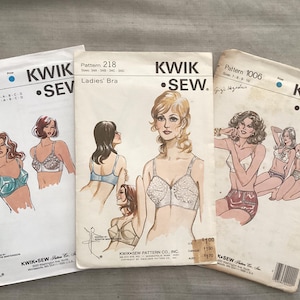 Kwik Sew Lingerie Sewing Patterns - Vintage Factory Folded
