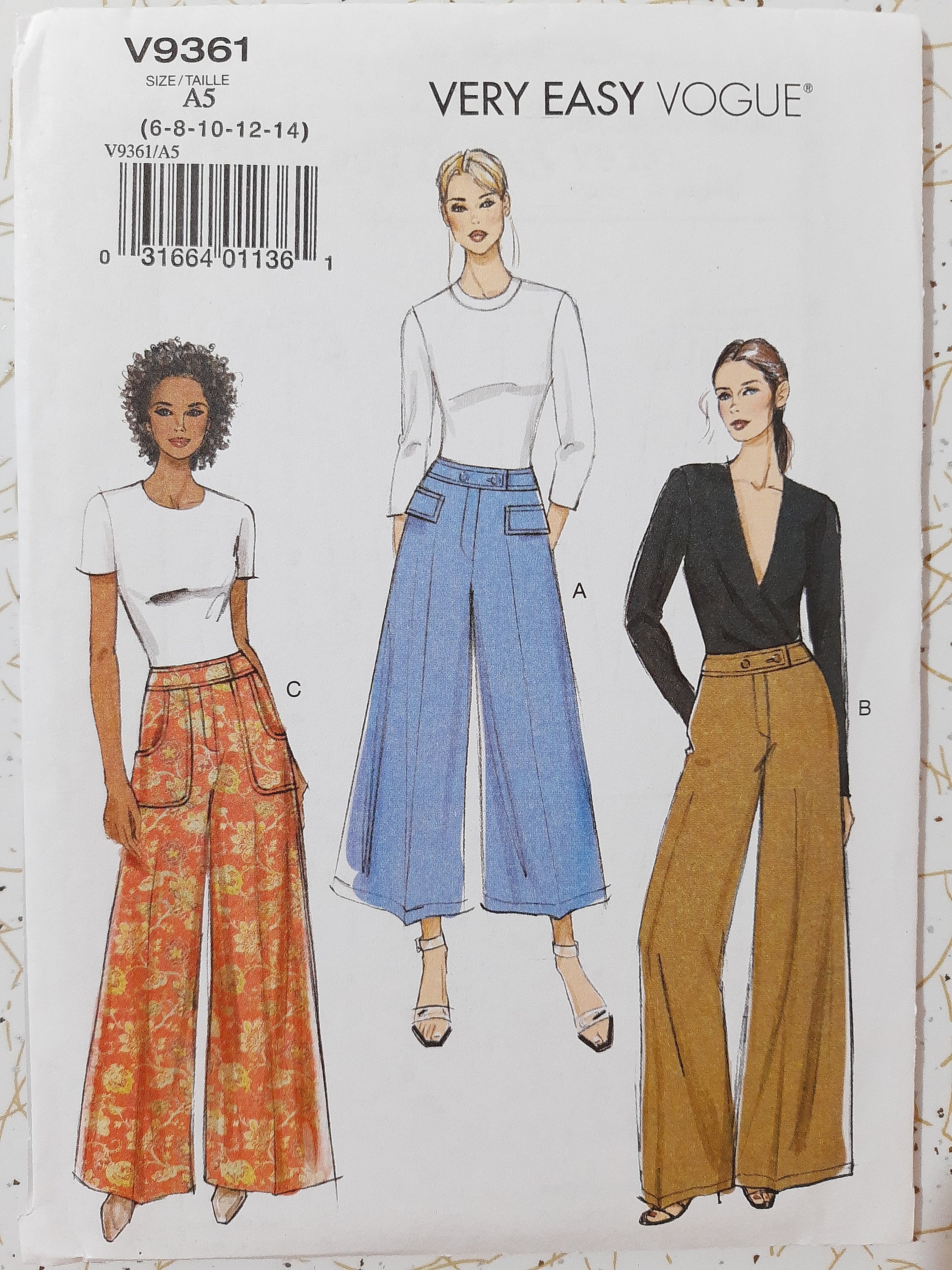 Pants Sewing Pattern Ladies Formal Trousers Pattern Flare Pants