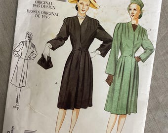 Patron De Couture Vogue Vintage 1940 - Veste Et Jupe - WW2 - Taille 34 Buste