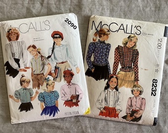 Girls Prairie / Homestead Style or Classic Shirts & Blouses - Vintage Eighties