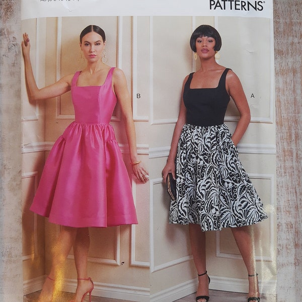 Vogue Party Dress Pattern 1884 - Cup Sizes a,b,c and d- Size 6-14 or 14-22