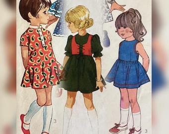 Little Miss Size 4 - Vintage Dress Patterns - 1960s & early 1970s - All Complete
