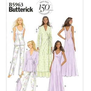 Luxurious Sleepwear or Loungewear Set - Butterick 5963 - Size 4-14 or 16-26