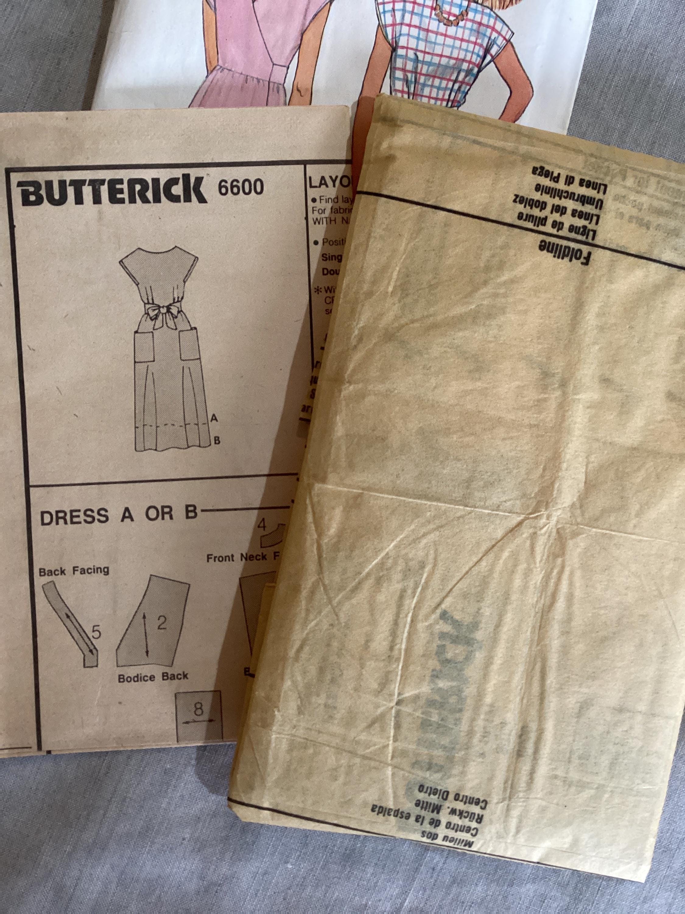 Wrapped Sundress Pattern Wrap Back Sundress Pattern - 1980s Original Vintage - Size 8-16 ...