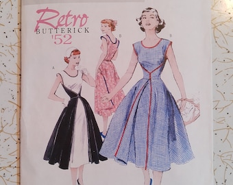Vintage 1950s 'Walkaway' Wrap Dress Pattern~Butterick 4790~Size 8-14 or 16-22
