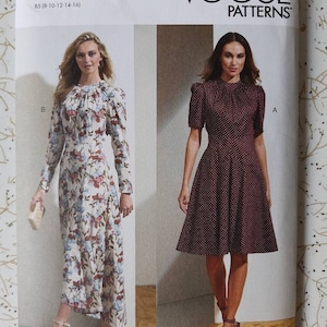 Patrones Vogue 1862 ~ Nuevo lanzamiento Patrón de vestido estilo años 40 ~ Tallas 8-16 o 16-24