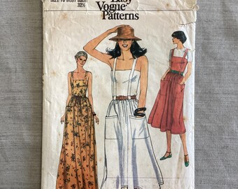 Veryeasy Vogue Pattern 7382 - Vintage 1970s Strappy Maxi Sundress